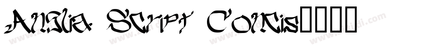 Anglia Script Concis字体转换